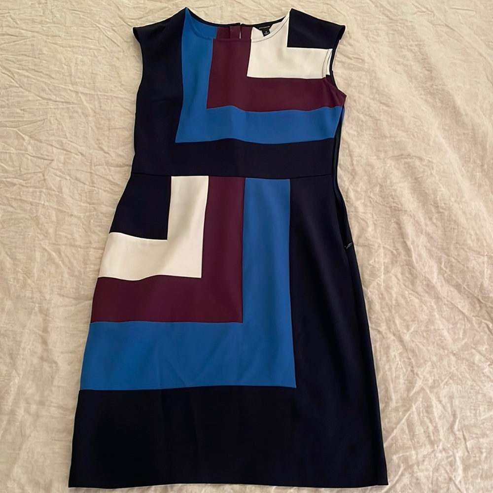Mod print midi dress by Ann Taylor.